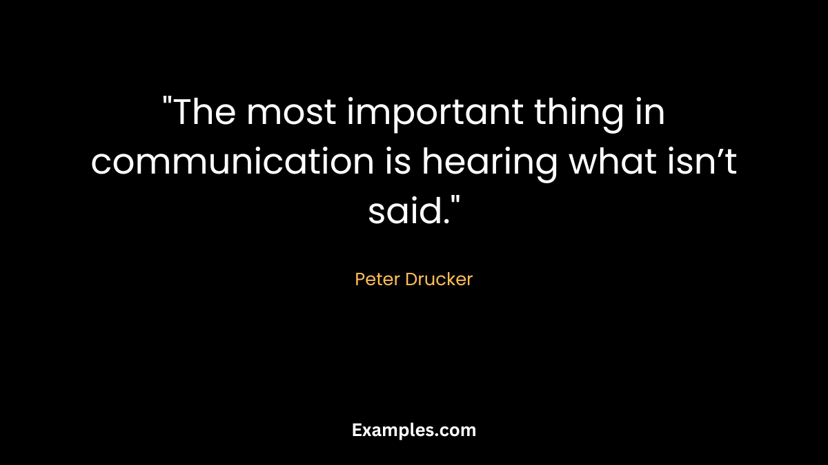 without communication quotes by peters drucker