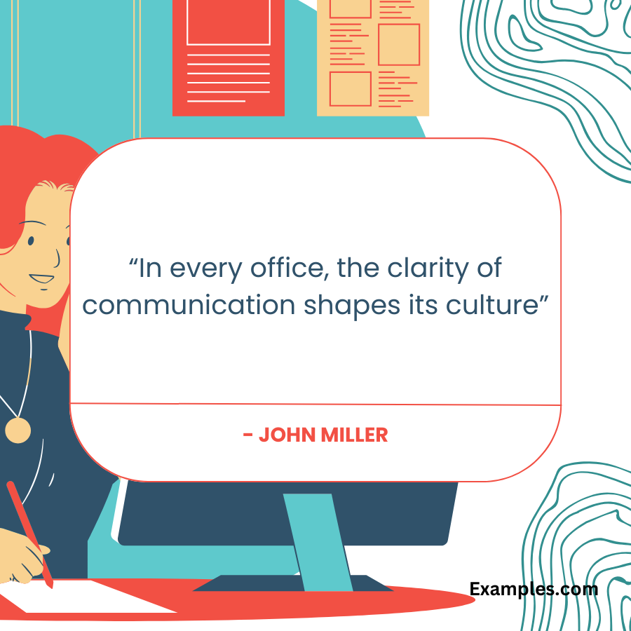 workplace communication quote by john miller