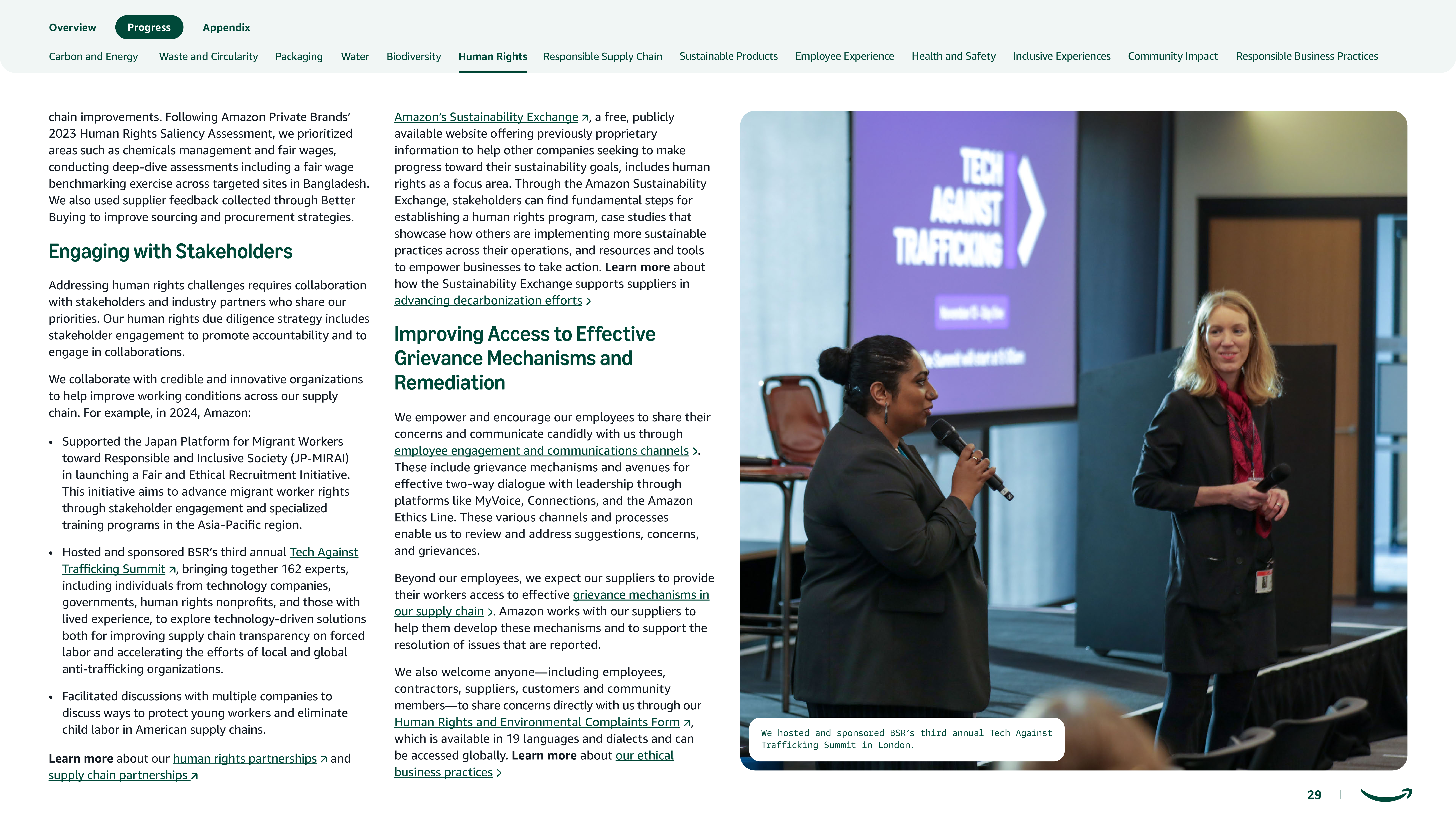 Amazon Sustainability Report — page 29