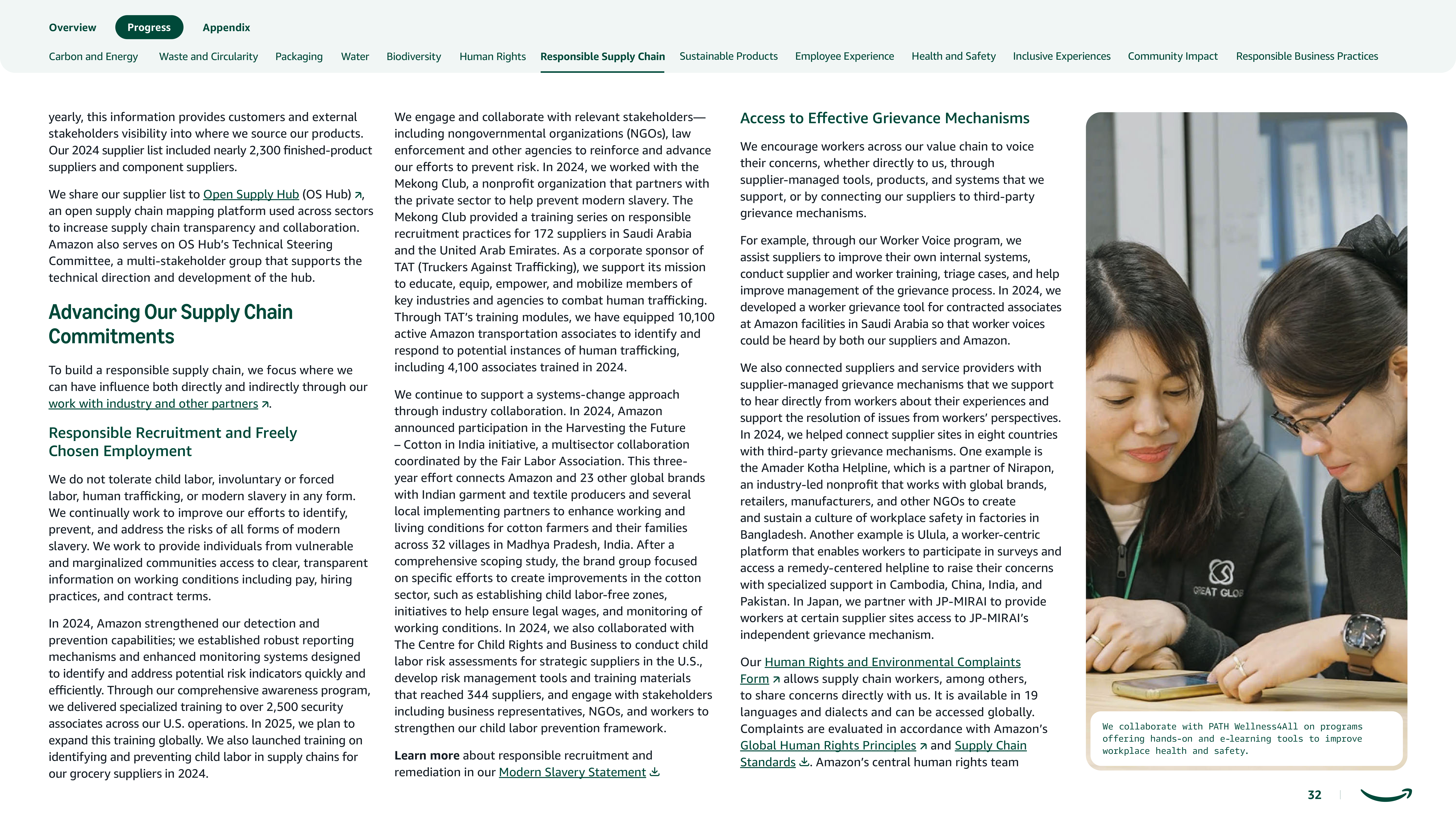 Amazon Sustainability Report — page 32