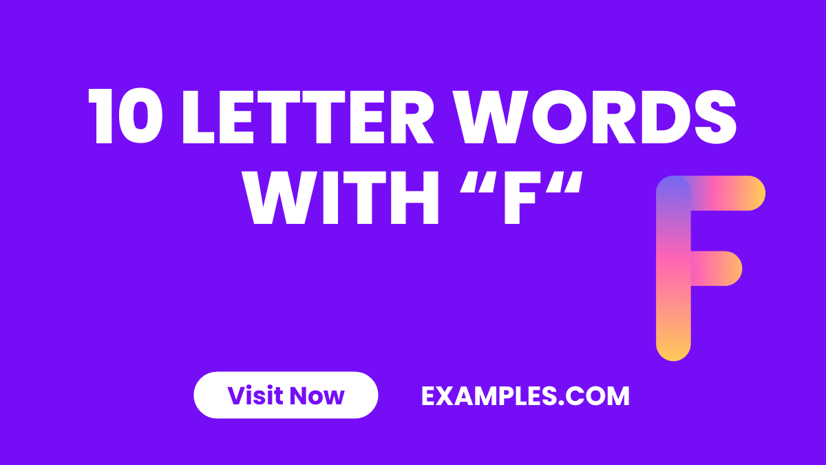 10 Letters Word With F