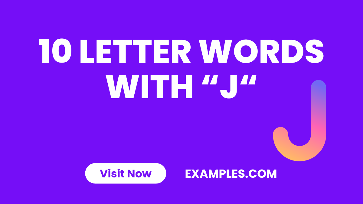 10 Letters Word With J