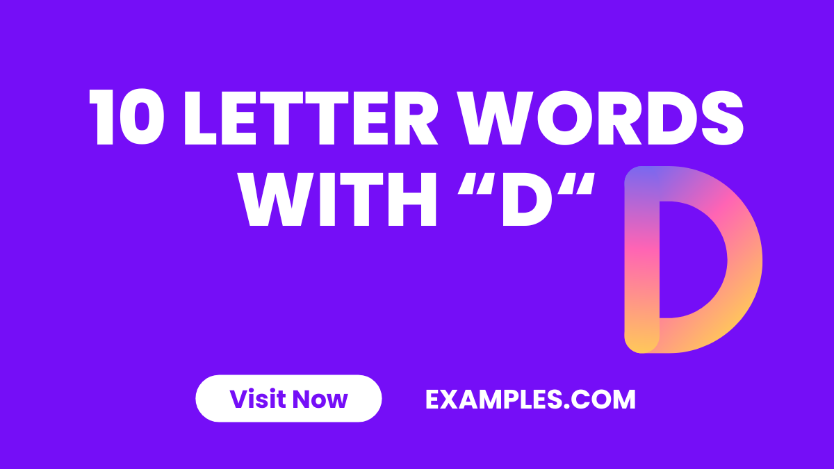 10 Letters Words With D