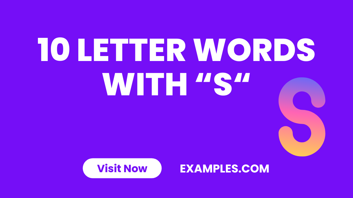 10 Letters Words With S