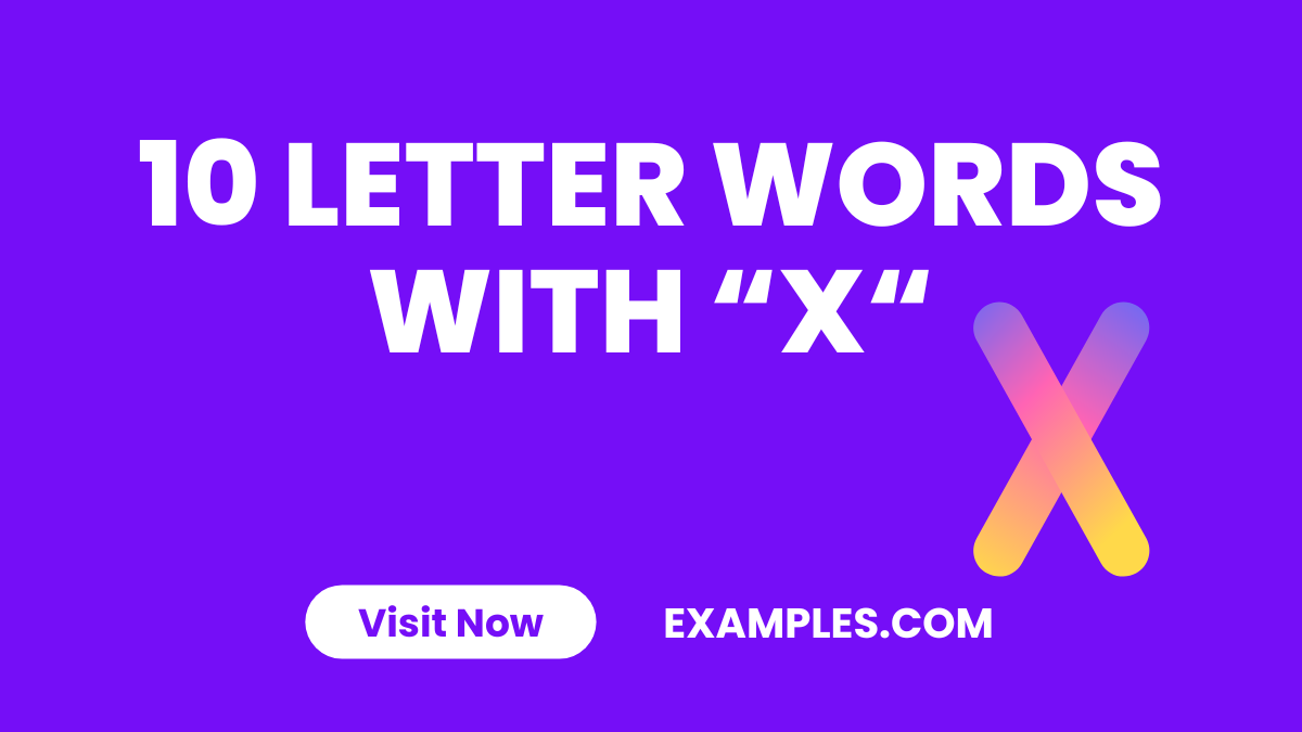 10 Letters Words With X