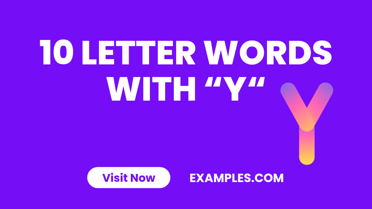 10 Letters Words With Y