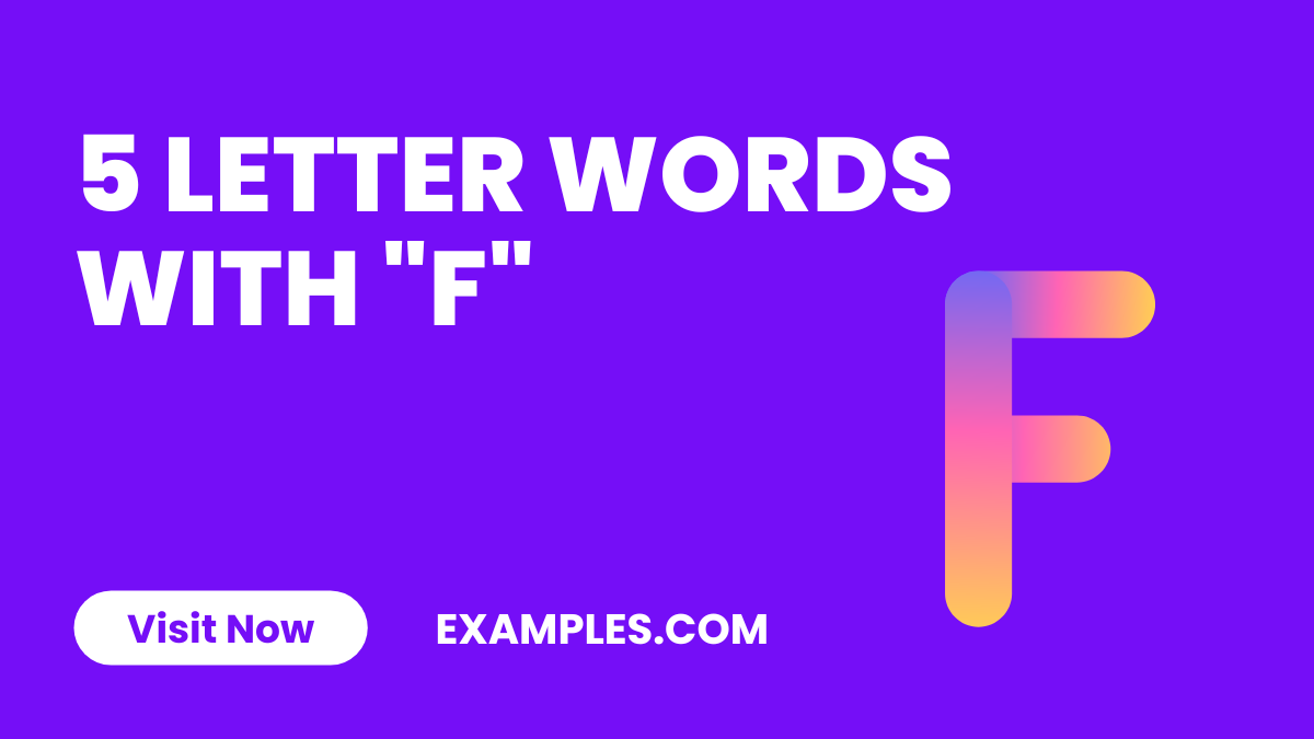 5 Letter Words With F