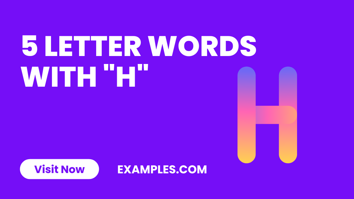 5 Letter Words With H