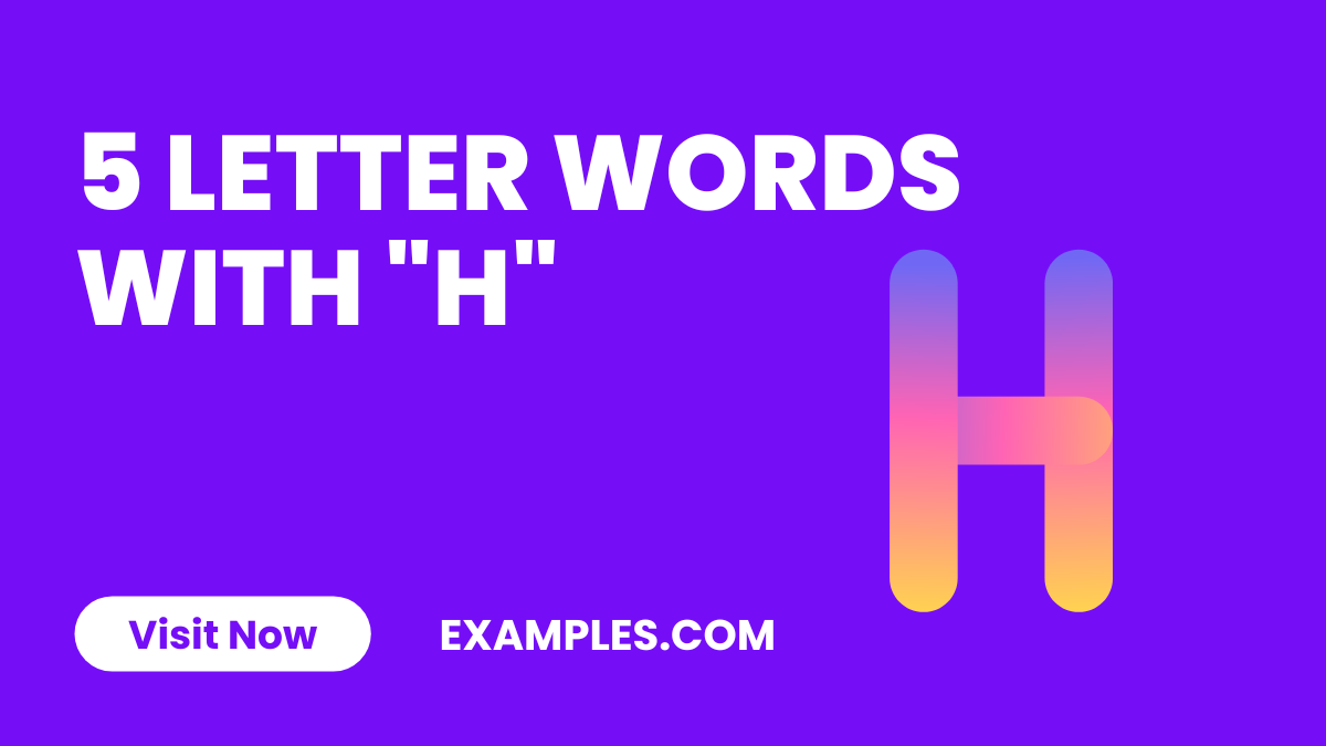 5 Letter Words With H 450 List Meaning PDF