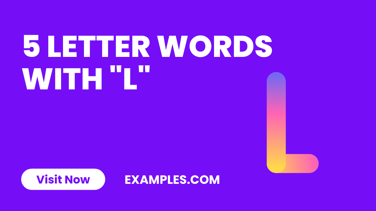 5 Letter Words With L