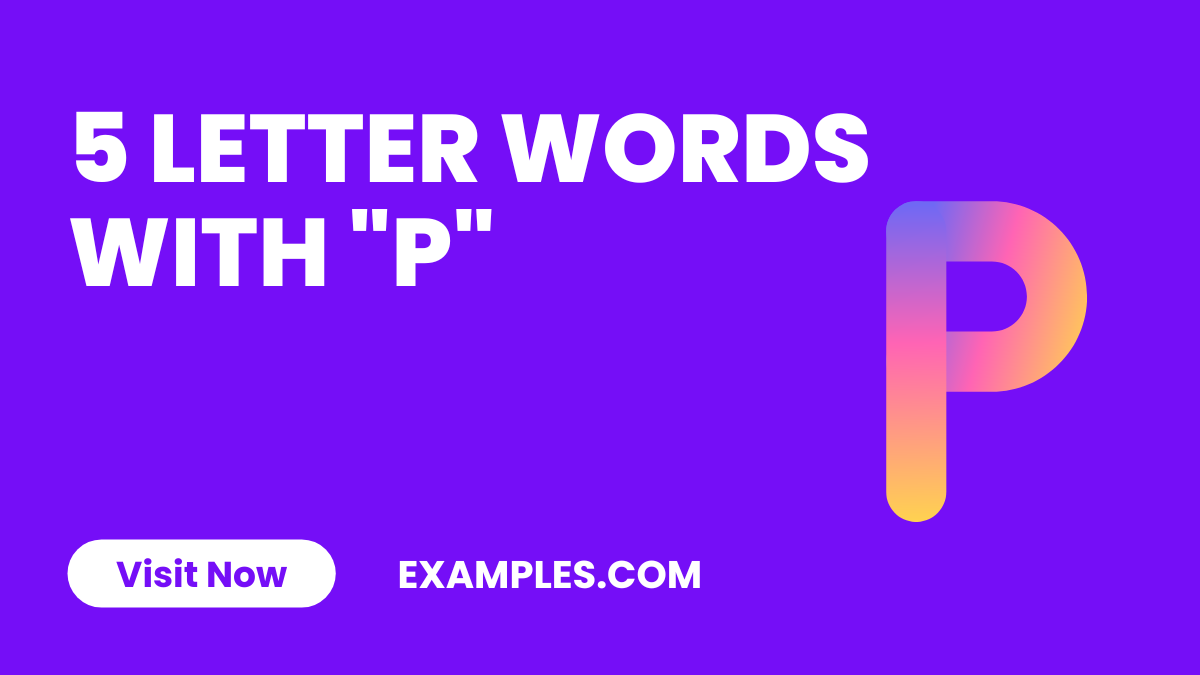 5 Letter Words With P