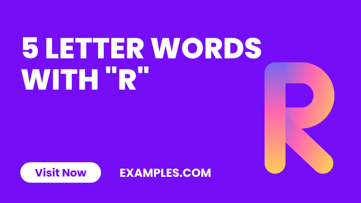 5 Letter Words With R