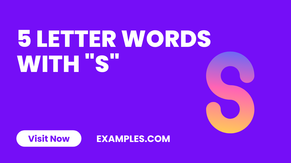 5 Letter Words With S