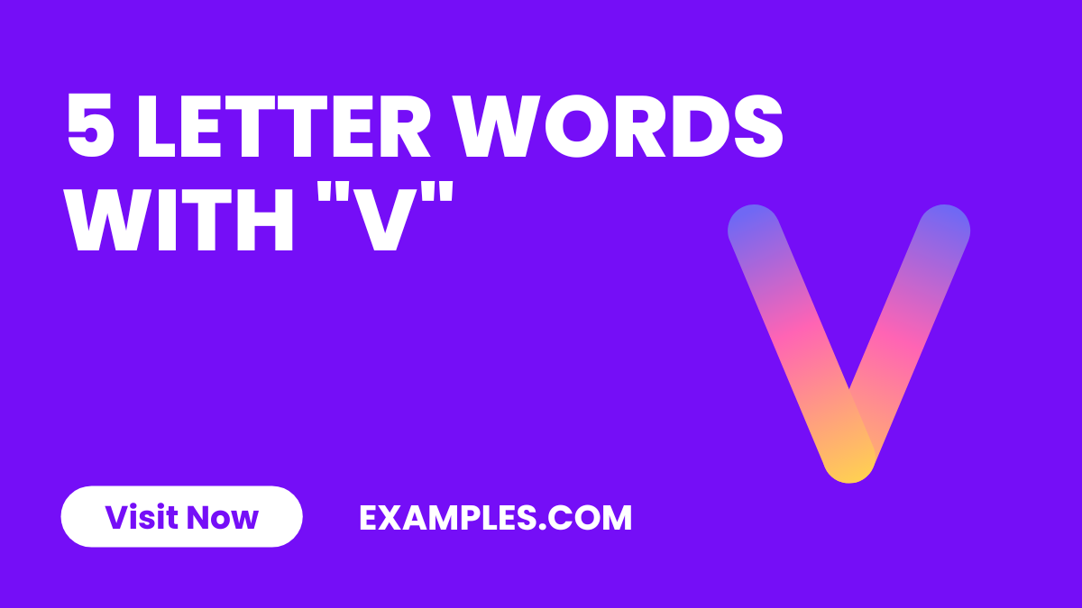5 Letter Words With V