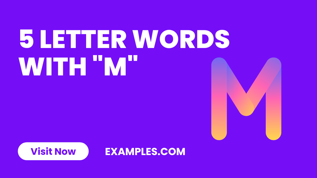 5 Letter Words With m