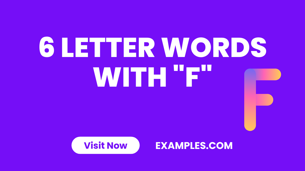 6 Letter Words with F