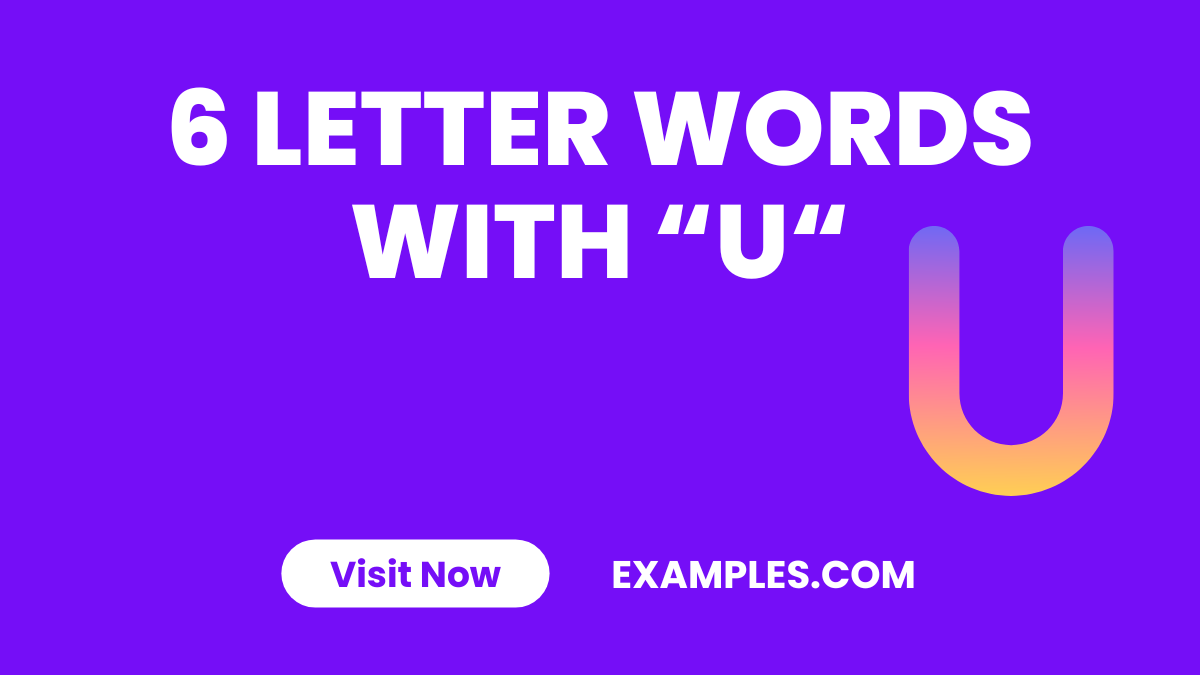 6 Letter Words with U