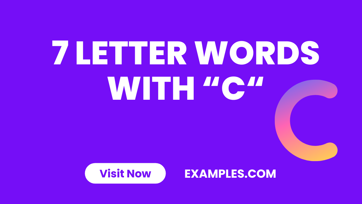 7 Letter Word With C