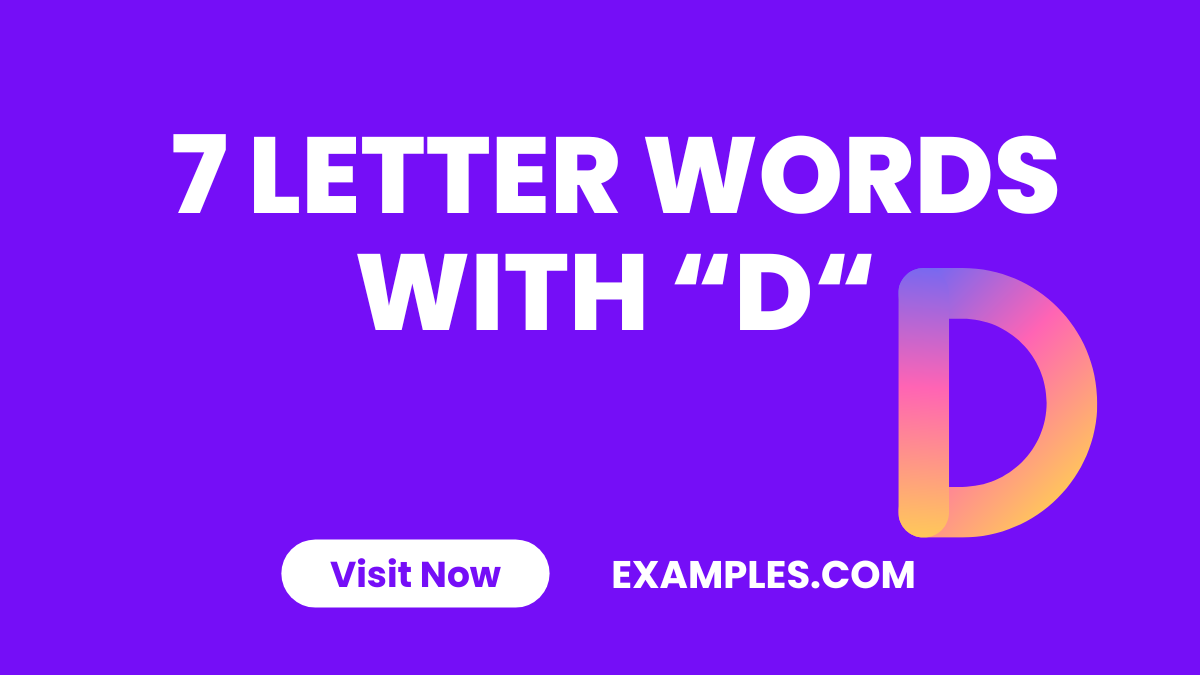7 Letter Word With D