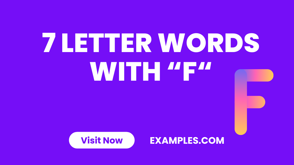 7 Letter Word With F