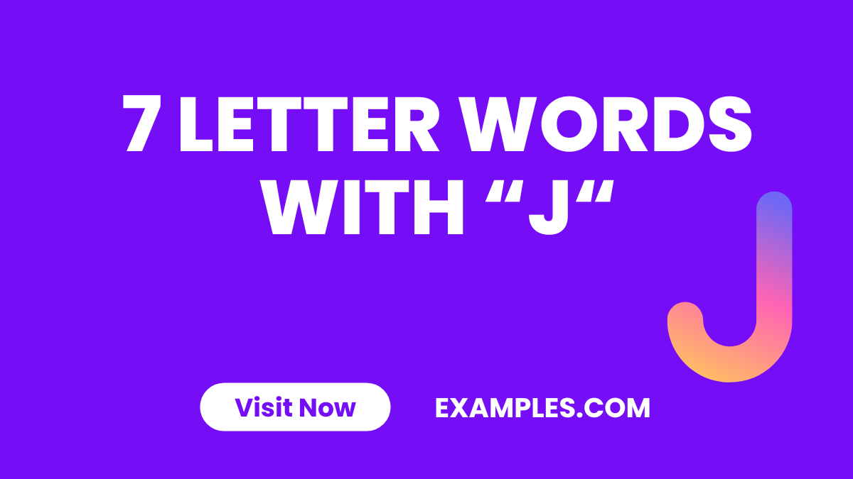 7 Letter Word With J