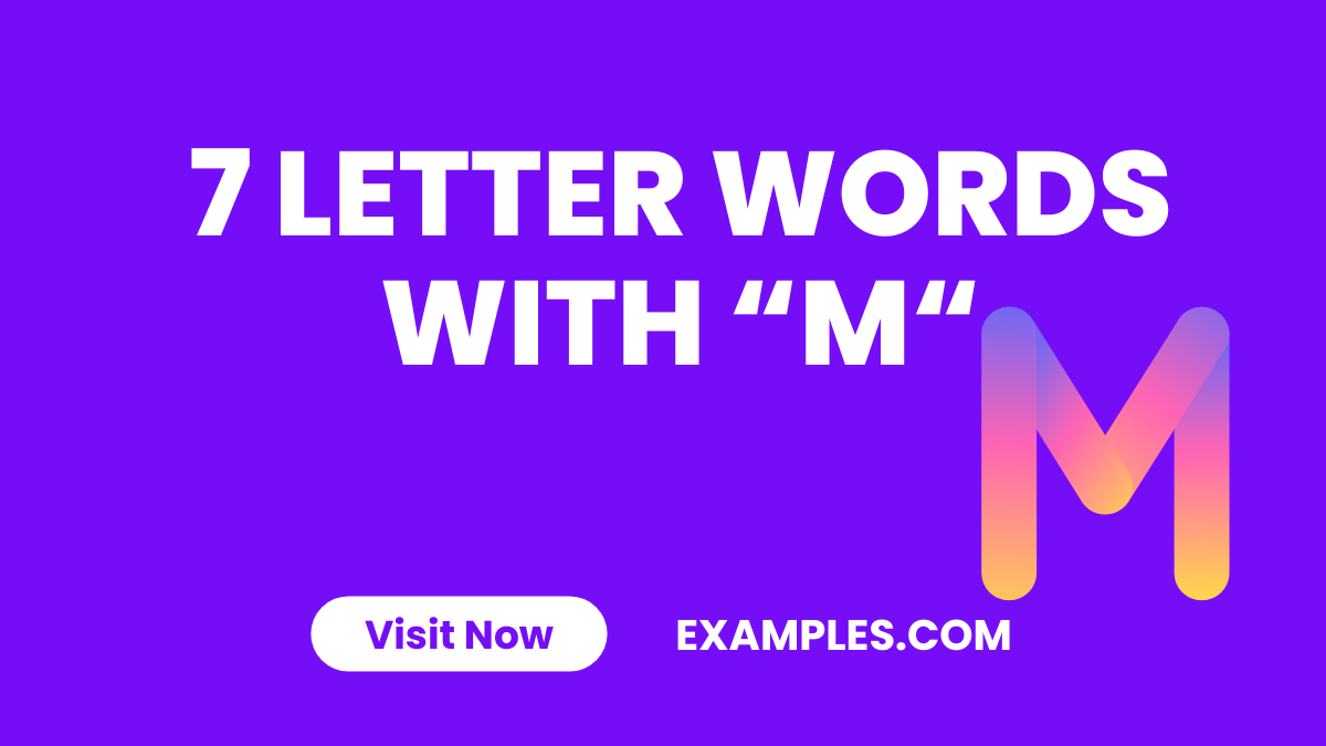 7 Letter Word With M