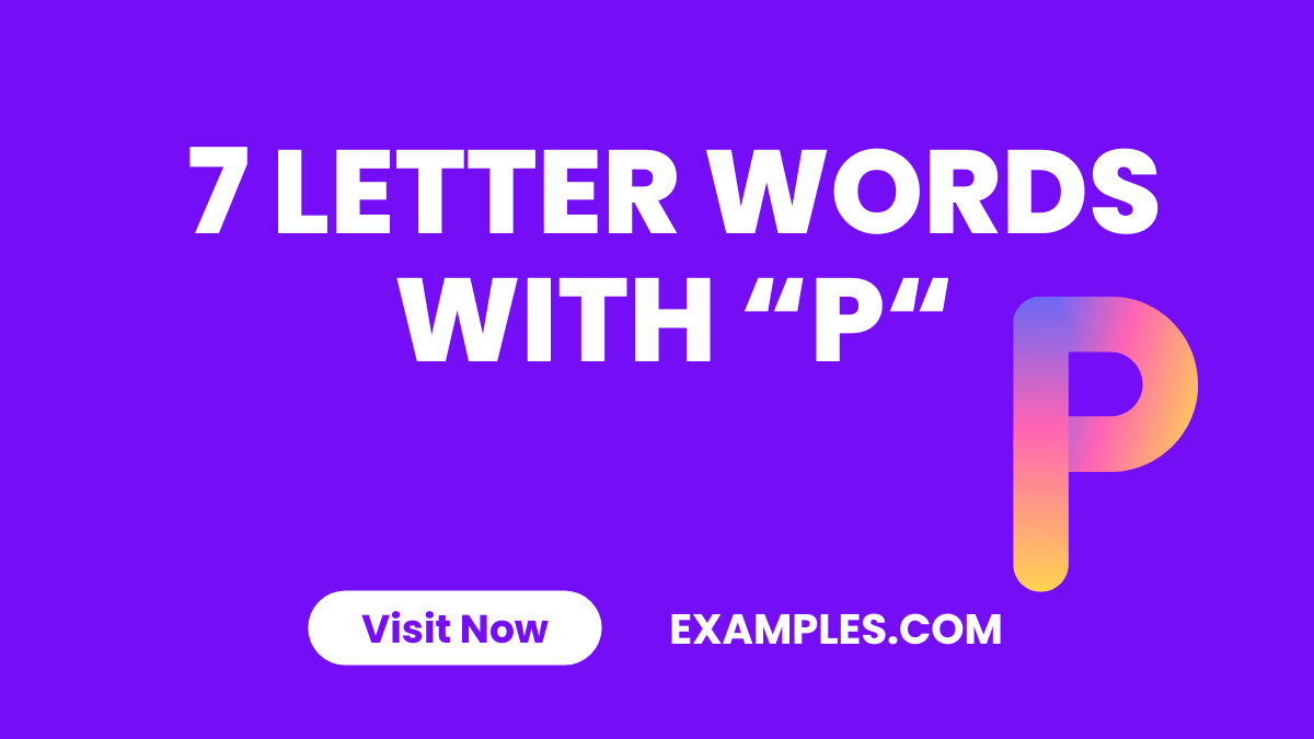 7 Letter Word With P