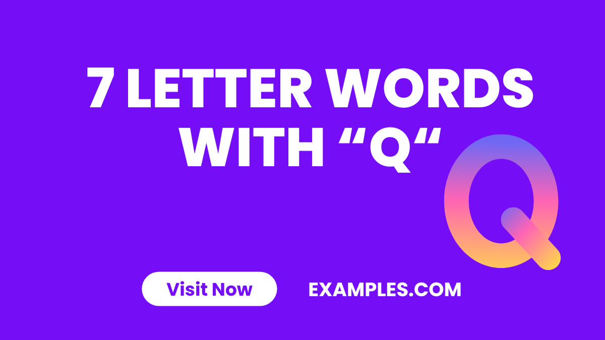 7 Letter Word With Q