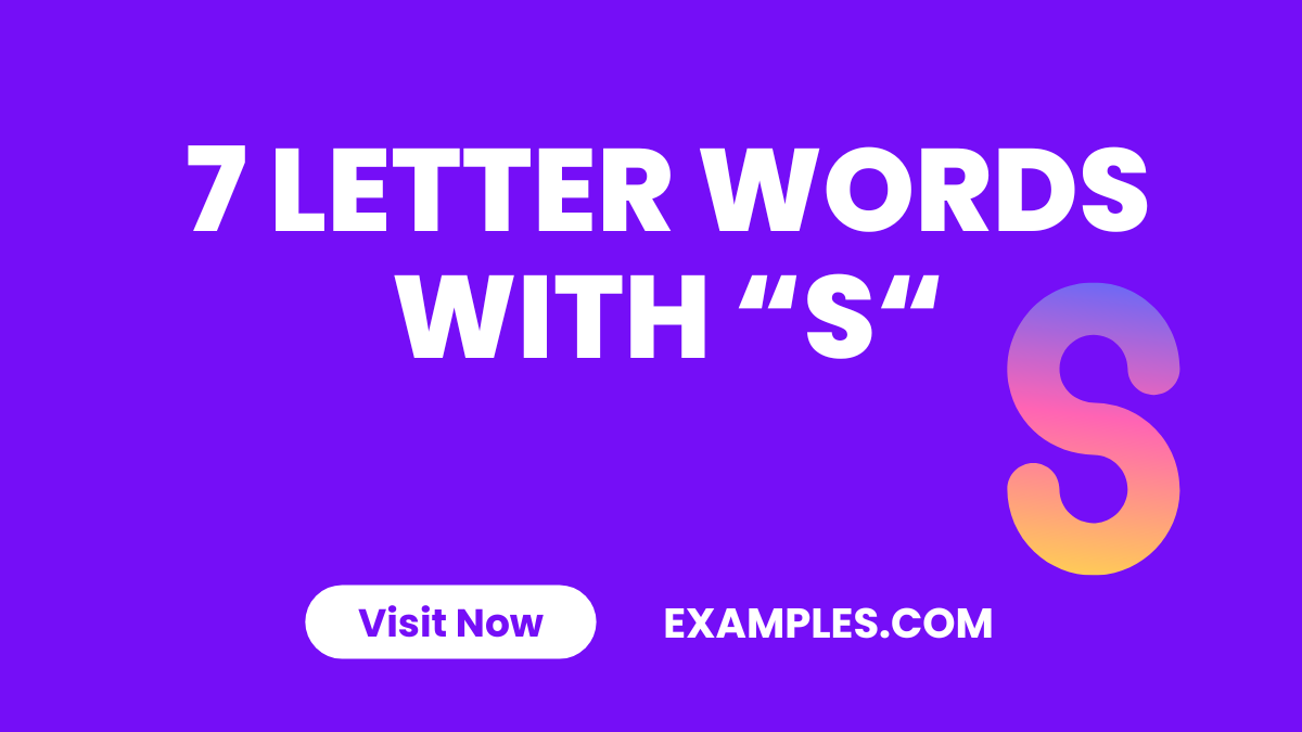 7 Letter Word With S