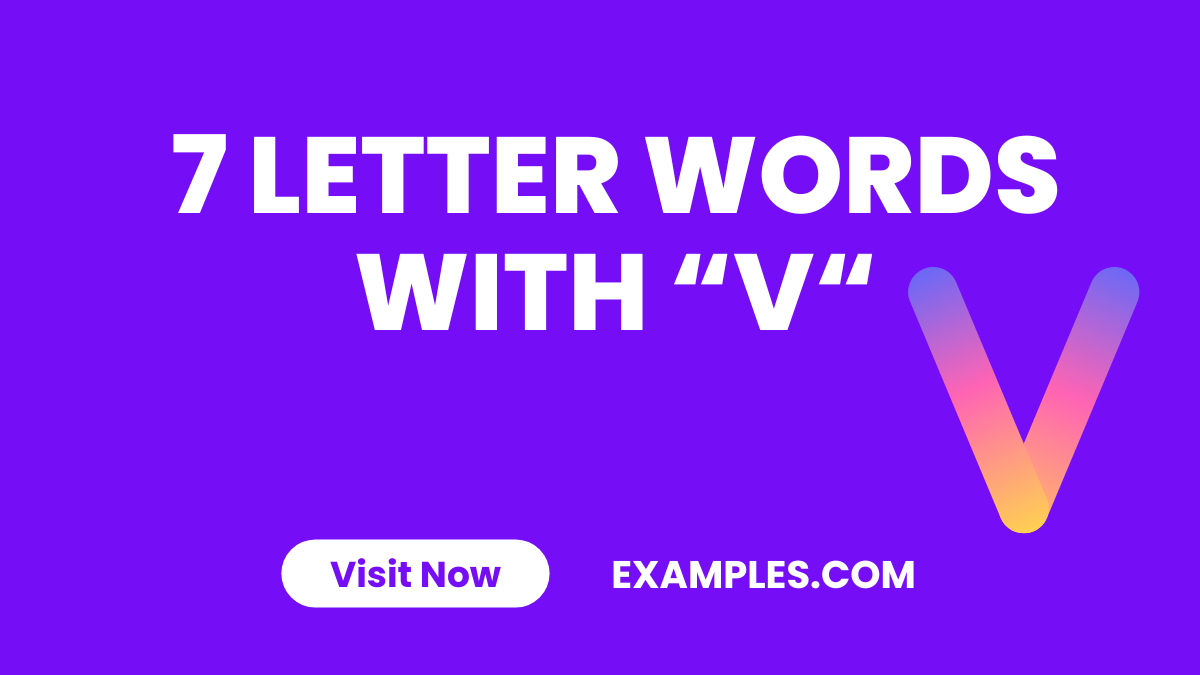 7 Letter Word With V