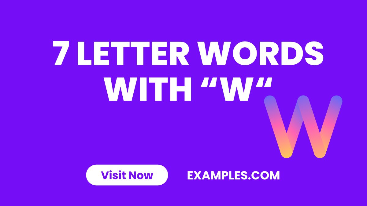 7 Letter Word With W