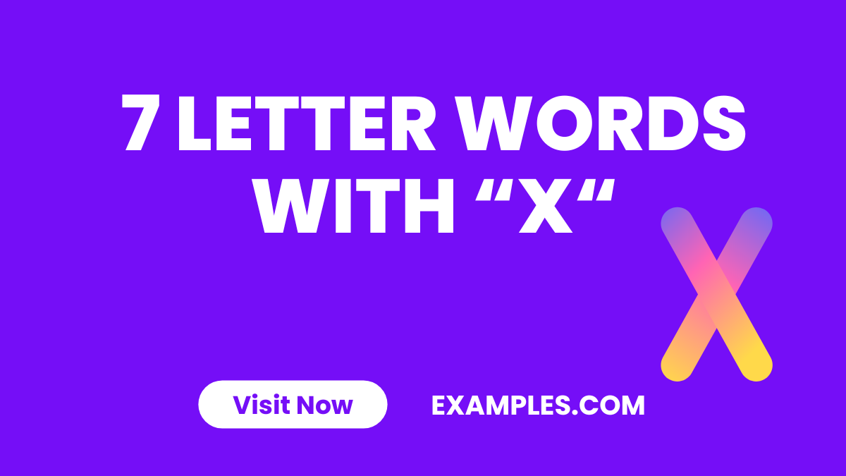 7 Letter Word With X