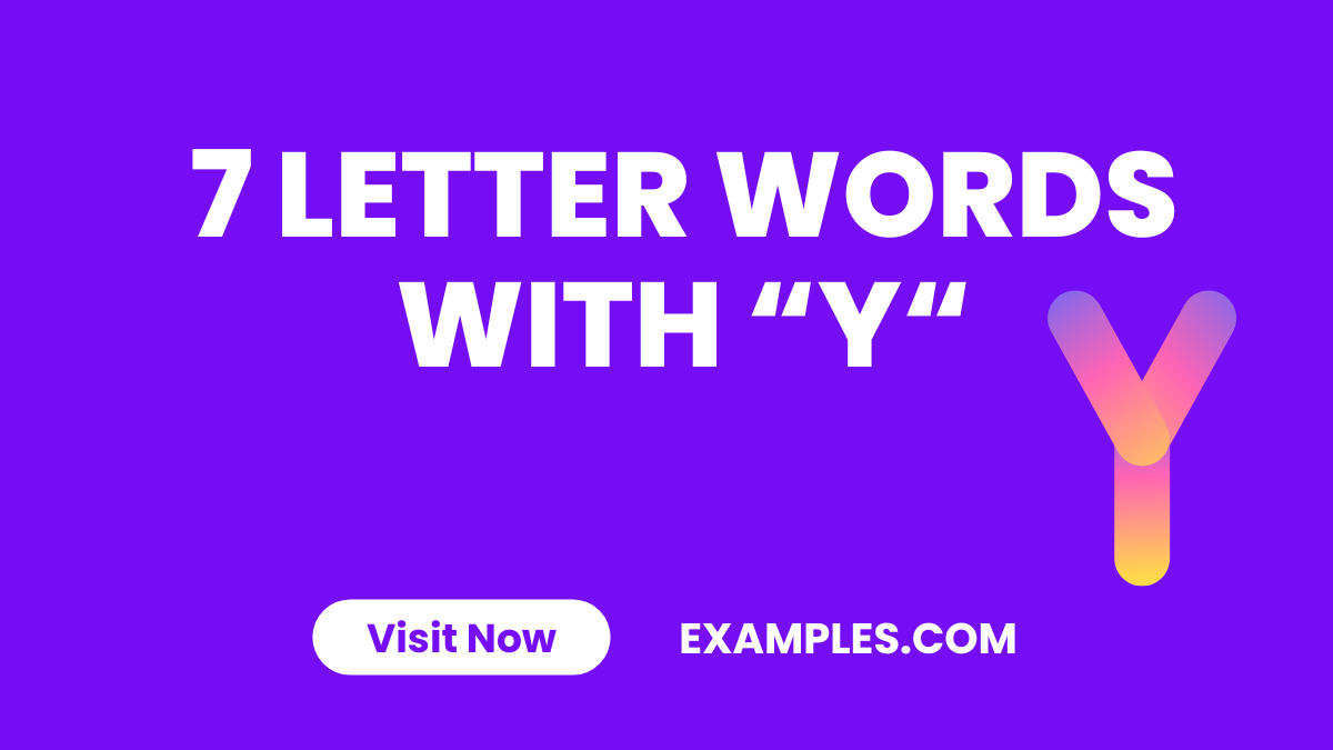 7 Letter Word With Y