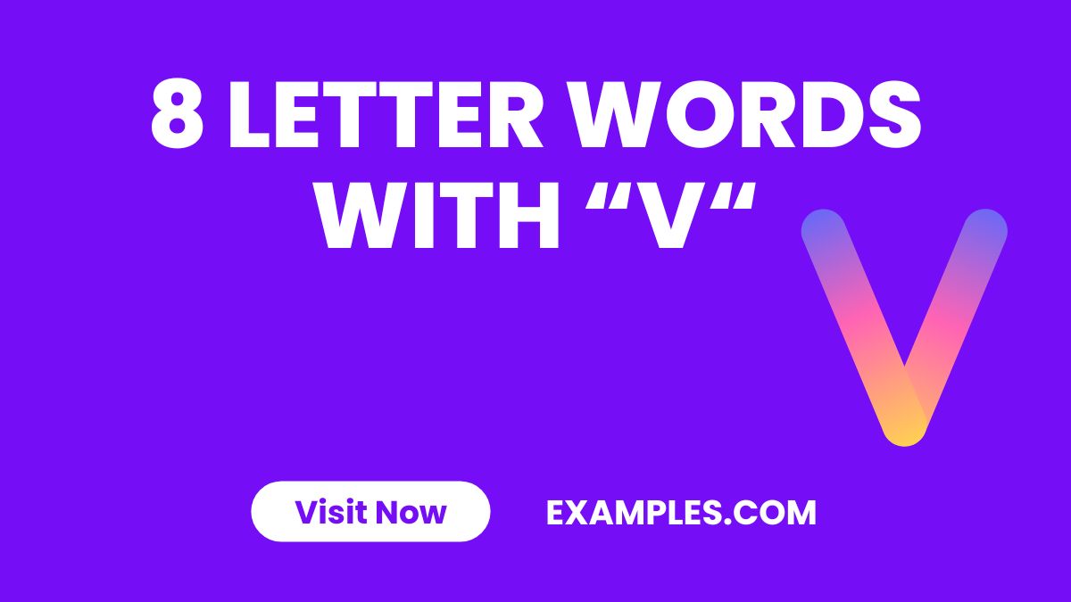 8 Le tter Words with V