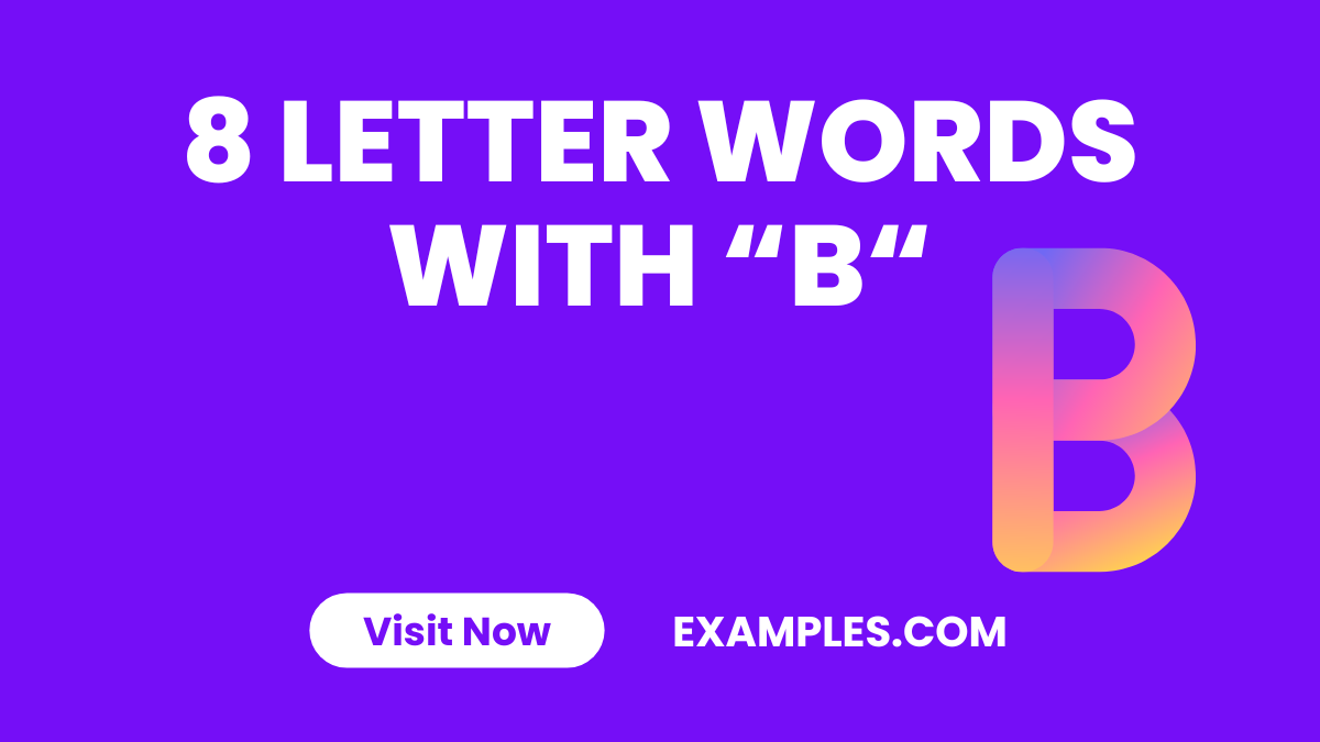8 Letter Words with B 1