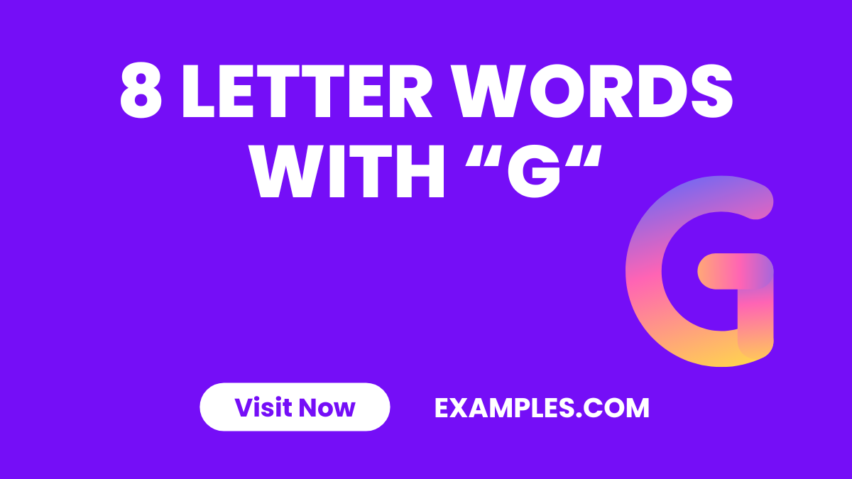 8 Letter Words with G 1