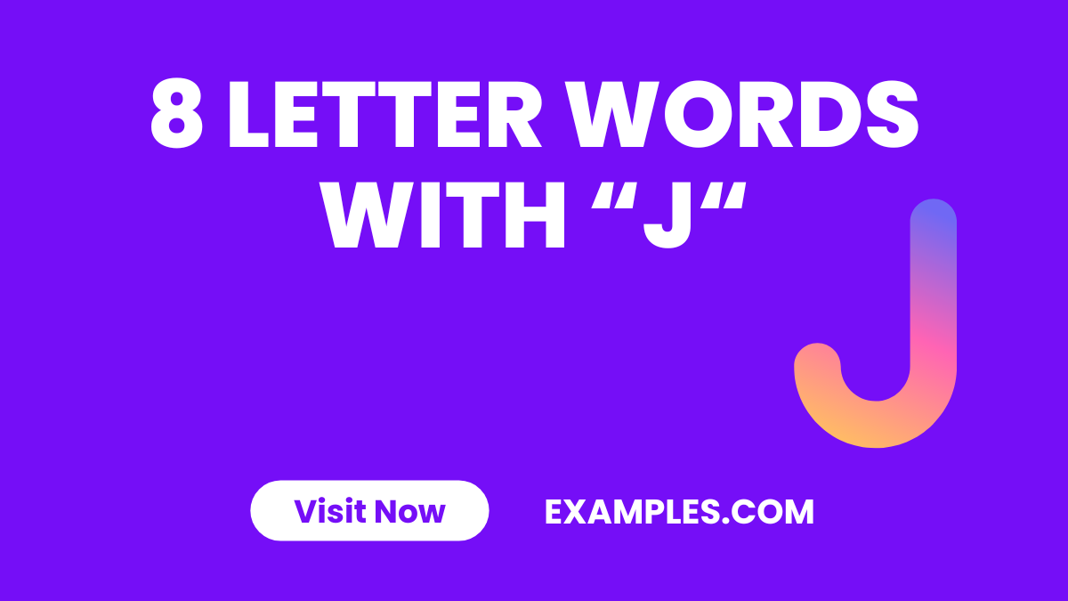 8 Letter Words with J 1