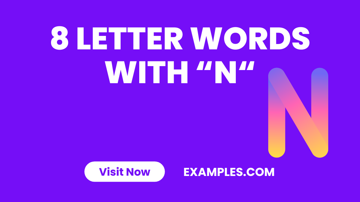 8 Letter Words with N