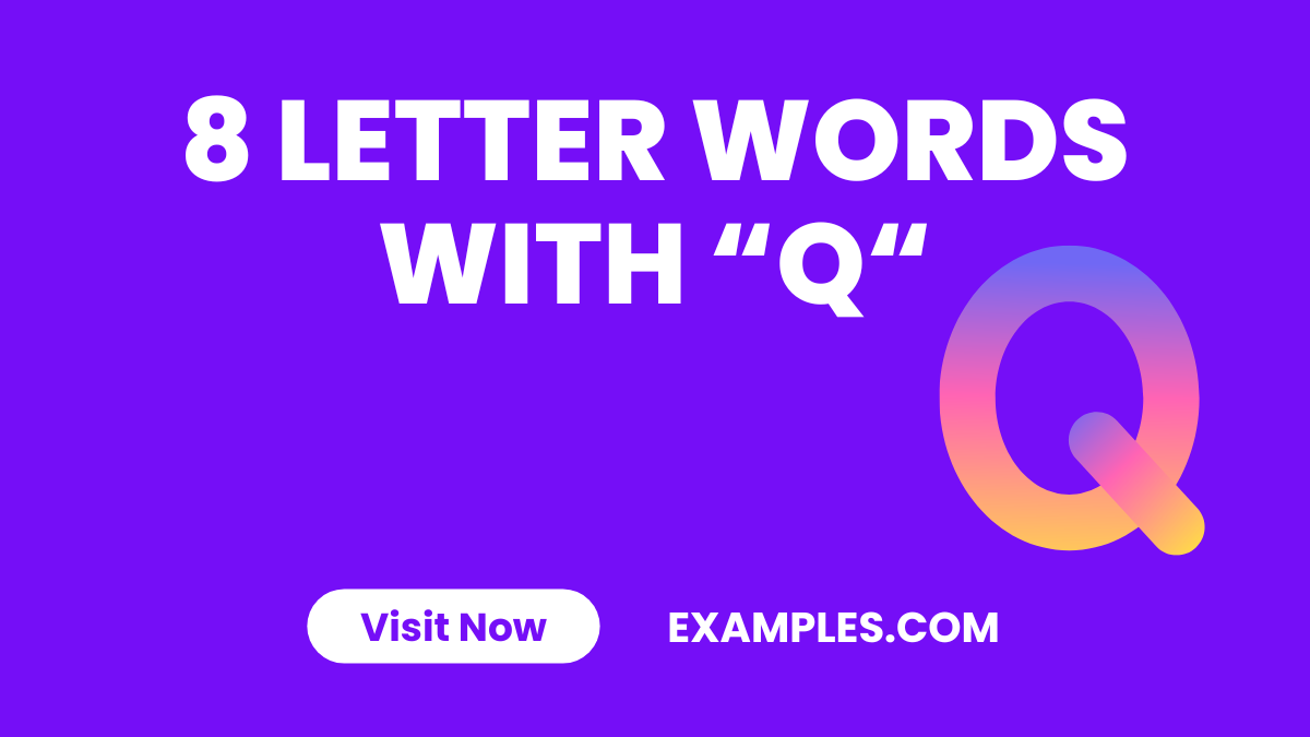 8 Letter Words with Q 1