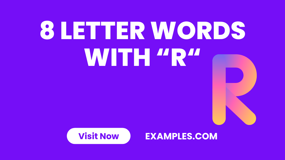 8 Letter Words with R
