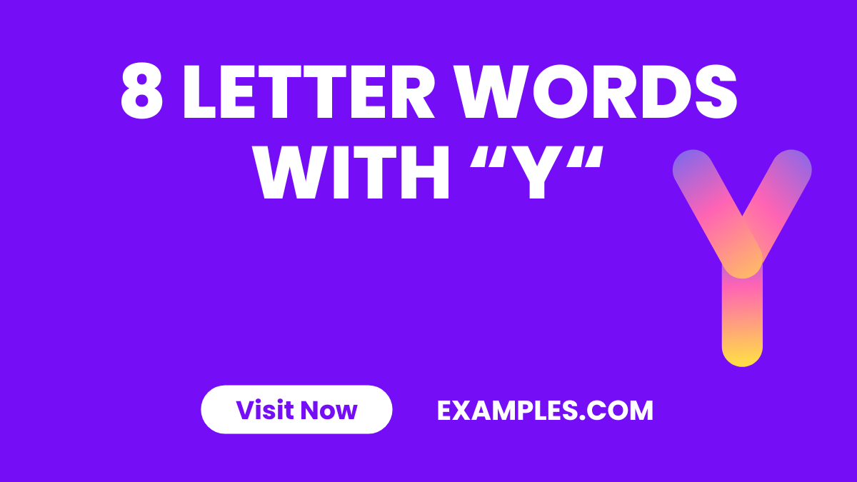 8 Letter Words with Y