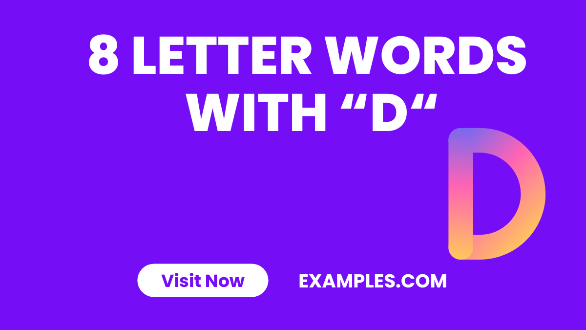 8 Letter words with  D 1