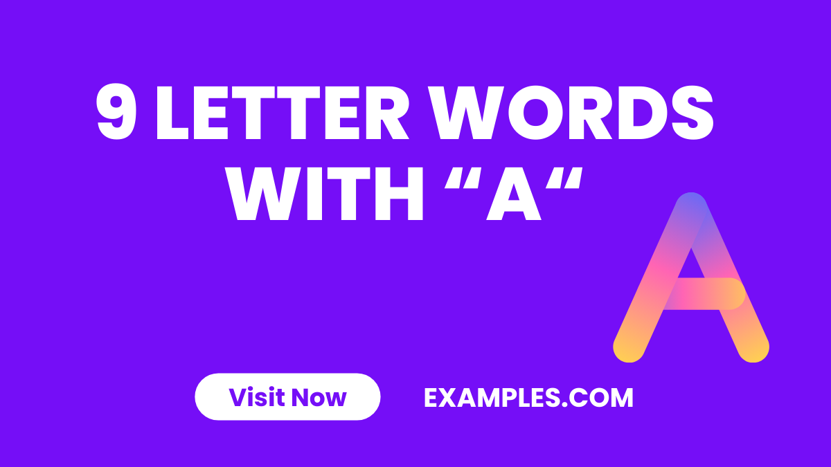 9 Letter Words With A 3
