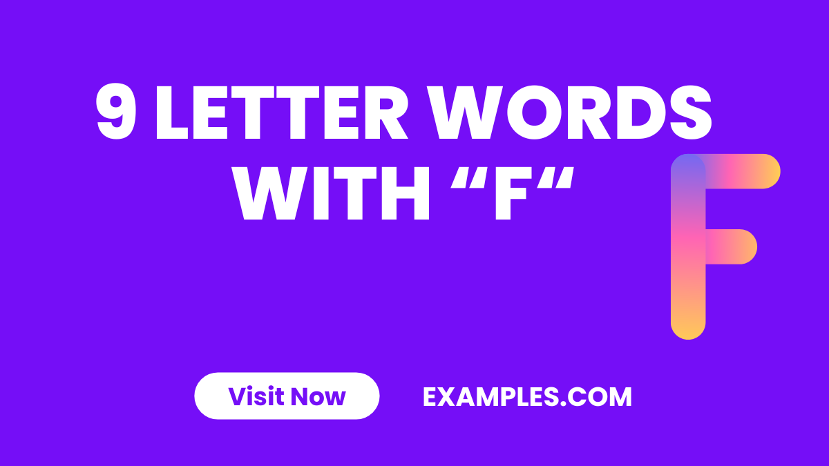 9 Letter Words With F 1