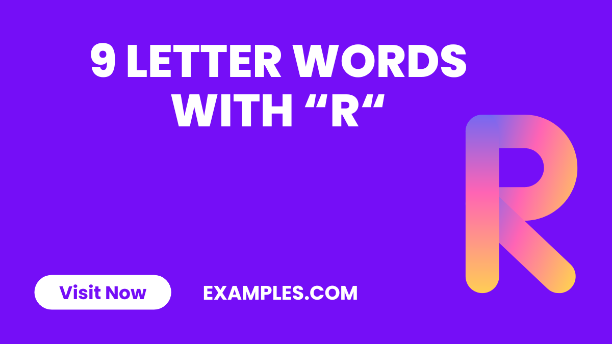 9 Letter Words With R