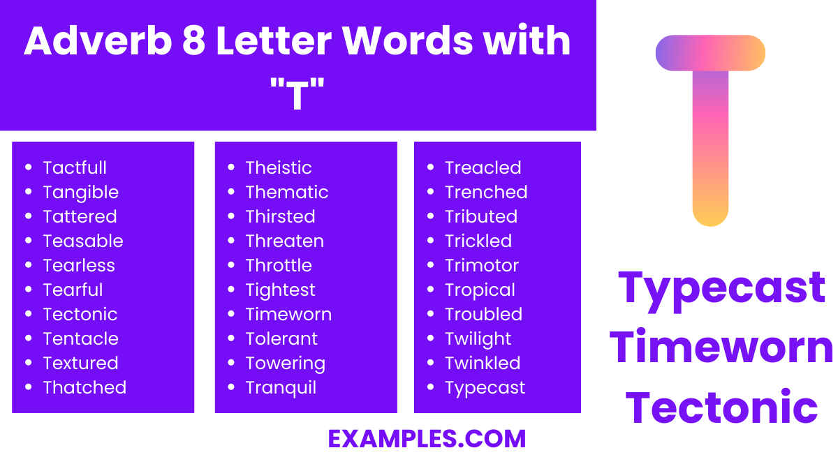 adjective 8 letter words with t