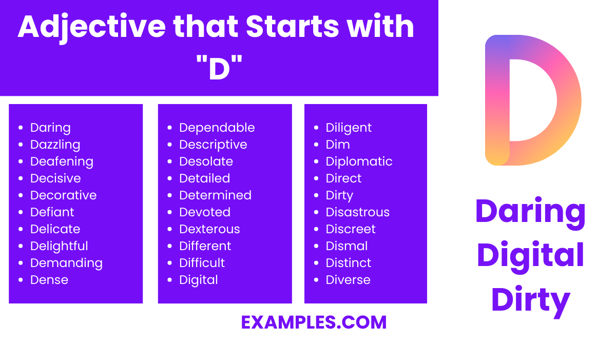adjective that starts with d 