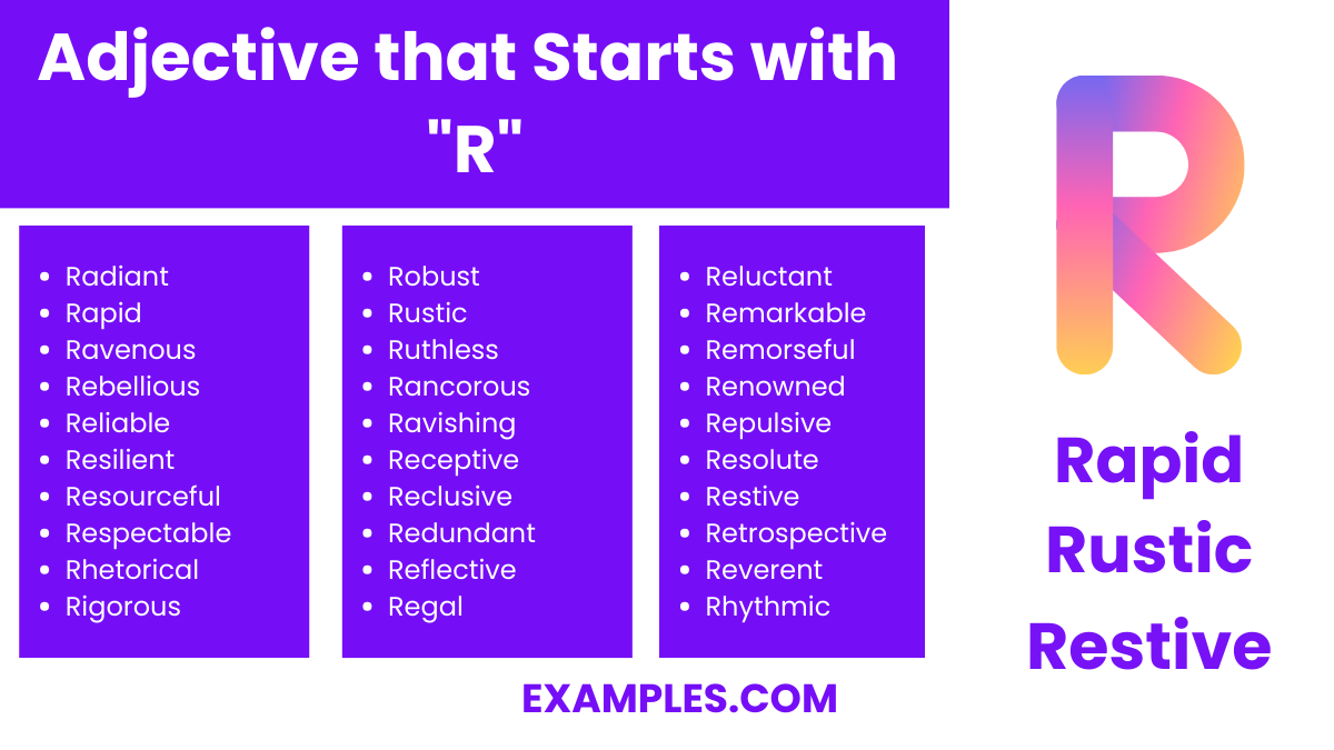 adjective that starts with r