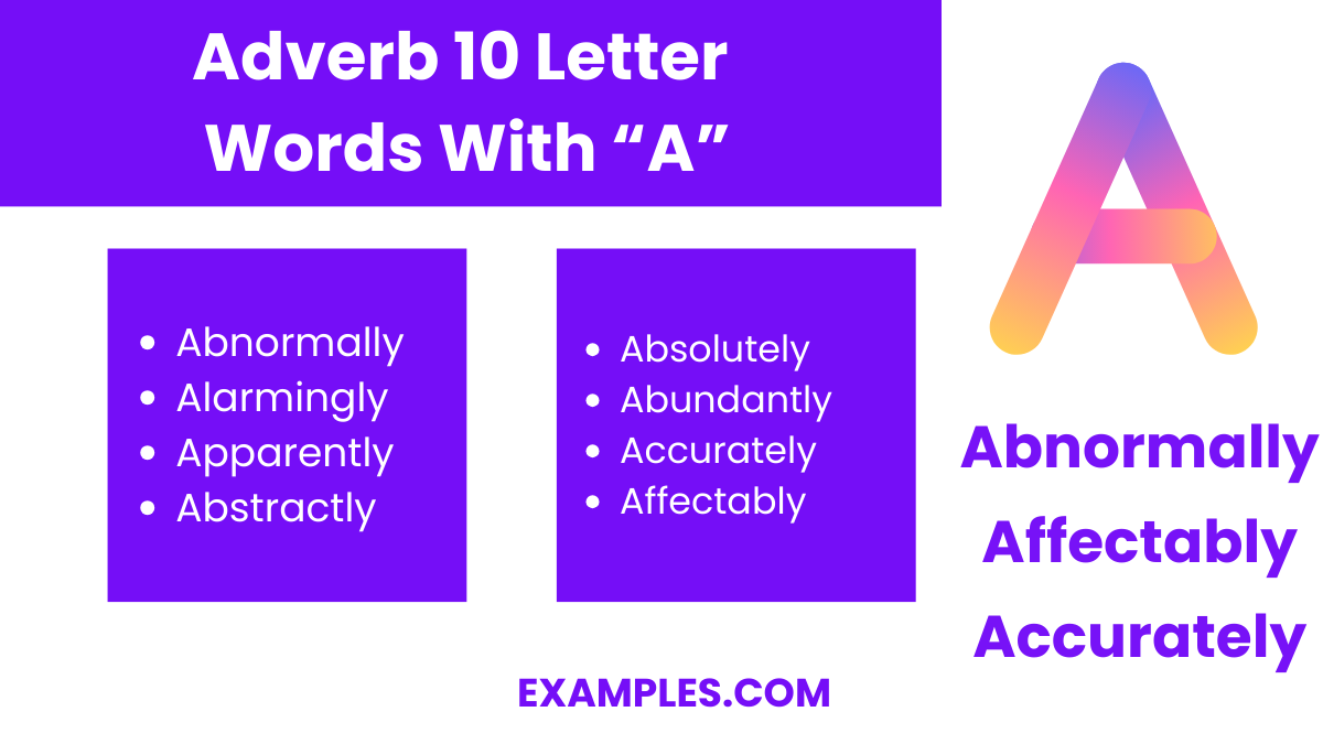 adverb 10 letter words with a