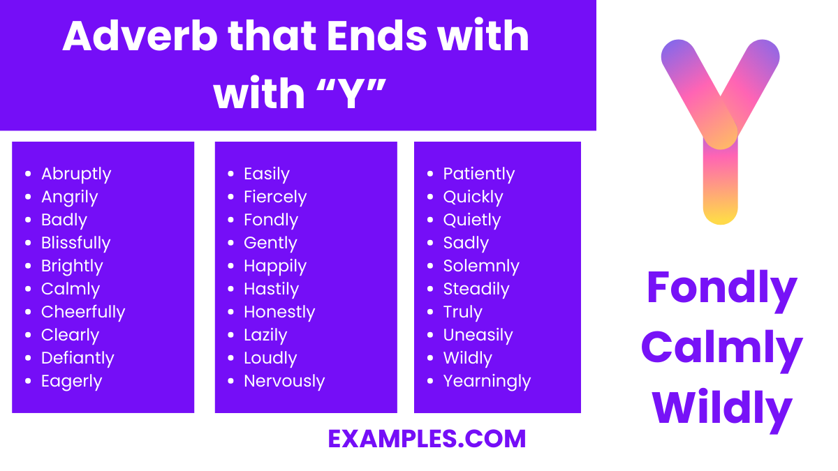 adverb that ends with y